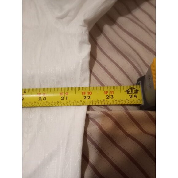 ROAR Buckle Enough Excuses Mens White Embroidered Long Sleeve Button Shirt Large - Picture 14 of 15